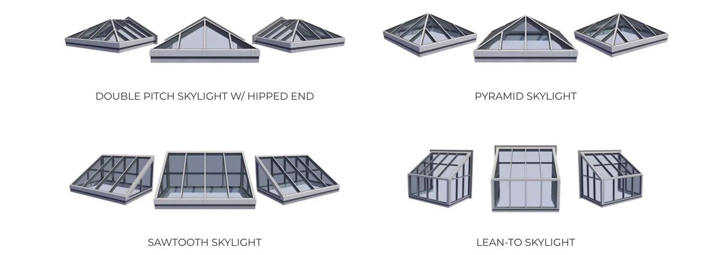 Drawing of Pyramid Shaped Skylight