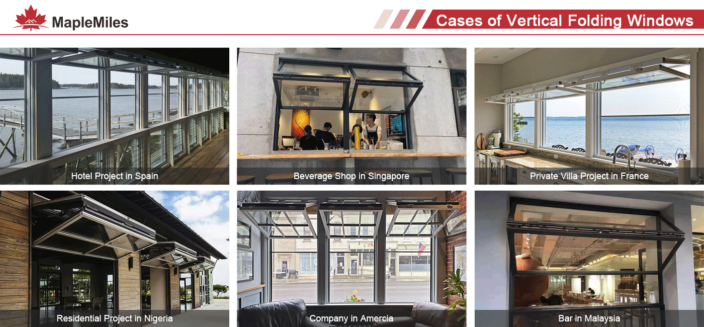 Cases of MapleMiles Vertical Folding Windows