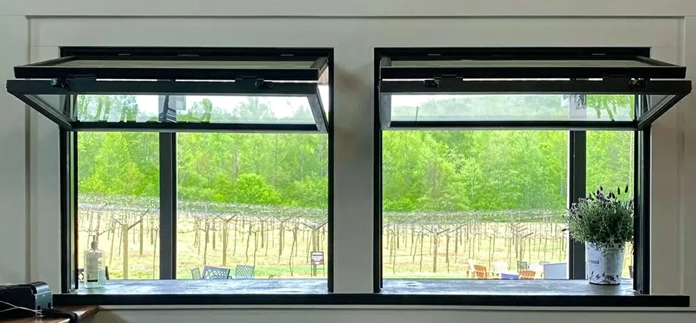 Commercial Vertical Fold Window