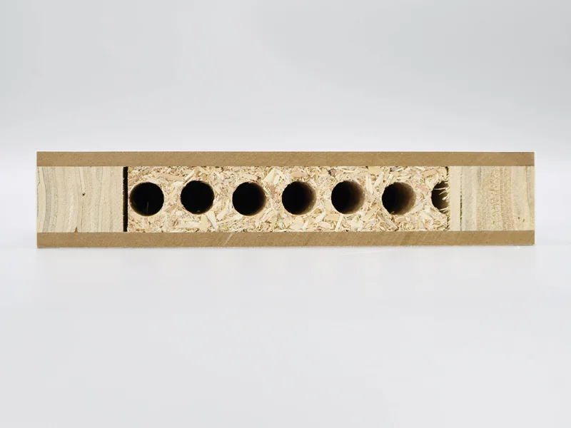 Solid Wood + Particle Bridge Hole