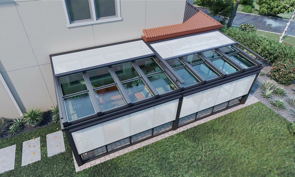 energy saving sliding skylight