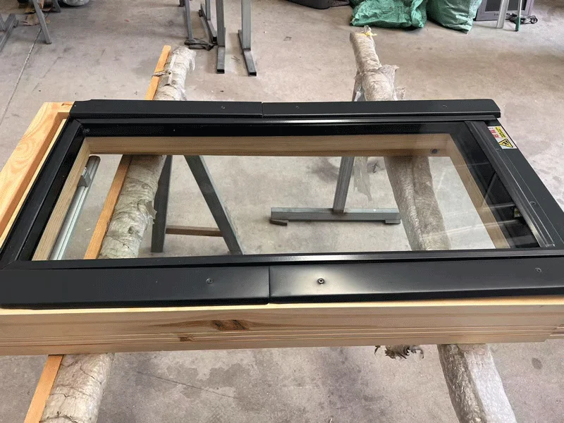 Test Before Aluminum Clad Wood Skylight Ship to Portugal