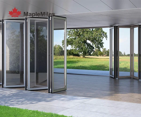 Opening Area of Aluminium Folding Doors